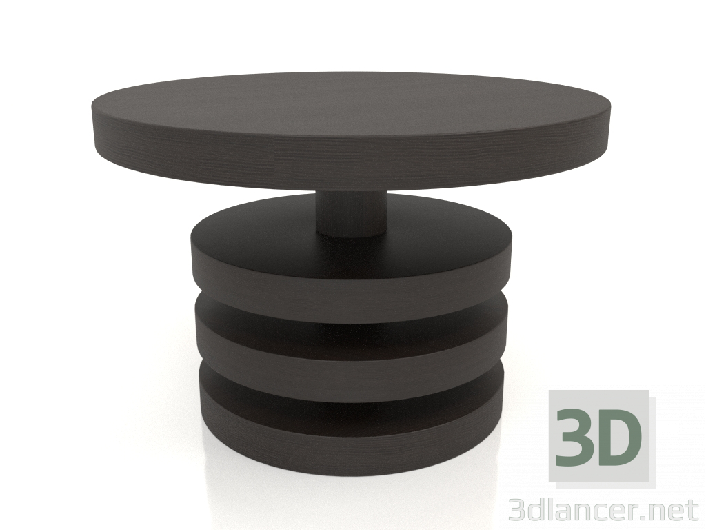 modello 3D Tavolino JT 04 (P=600x400, legno marrone scuro) - anteprima