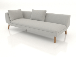 End sofa module 219 with an armrest on the left (wooden legs)