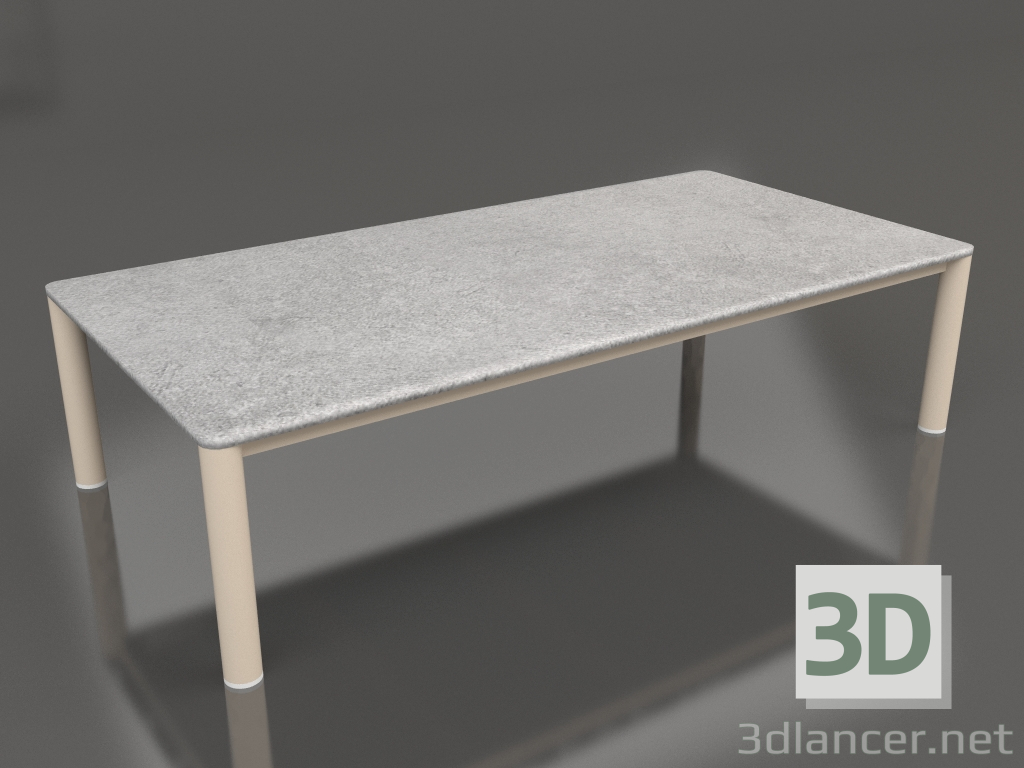 modello 3D Tavolino 70×140 (Sabbia, DEKTON Kreta) - anteprima