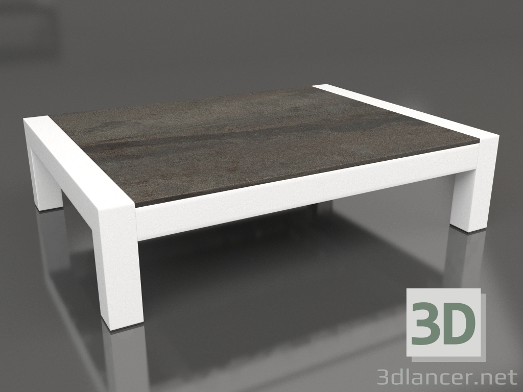 3d model Coffee table (White, DEKTON Radium) - preview