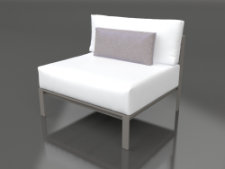 Módulo de sofá, seção 3 (cinza quartzo)