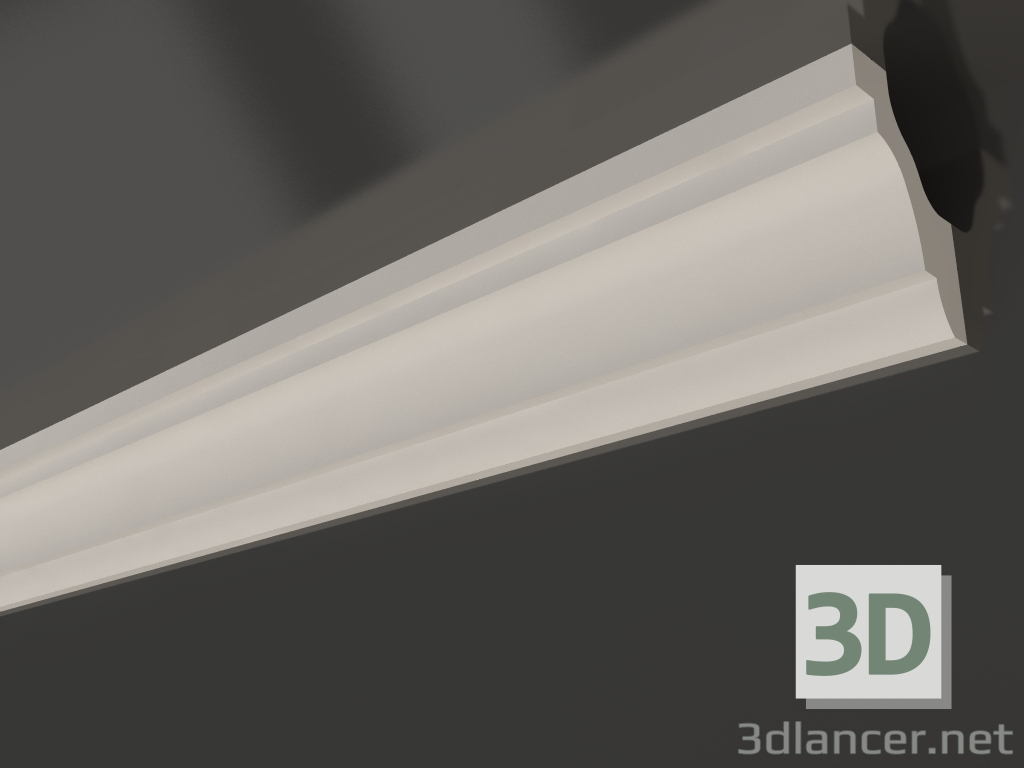 modello 3D Cornicione per soffitto in gesso liscio KG 015 1 (55x35) - anteprima