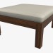 3d model Table \ stool with cushion section - preview