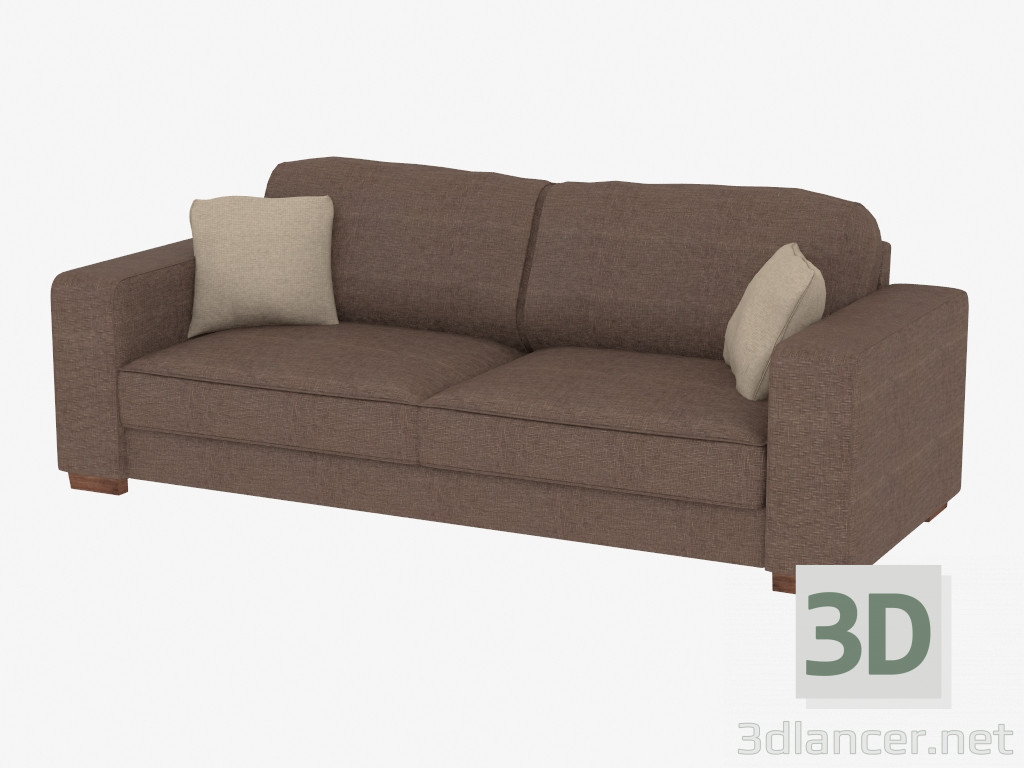 Modelo 3d Sofá moderno duplo - preview