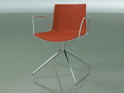 Chair 0470 (swivel, with armrests, with front trim, LU1, PO00101)