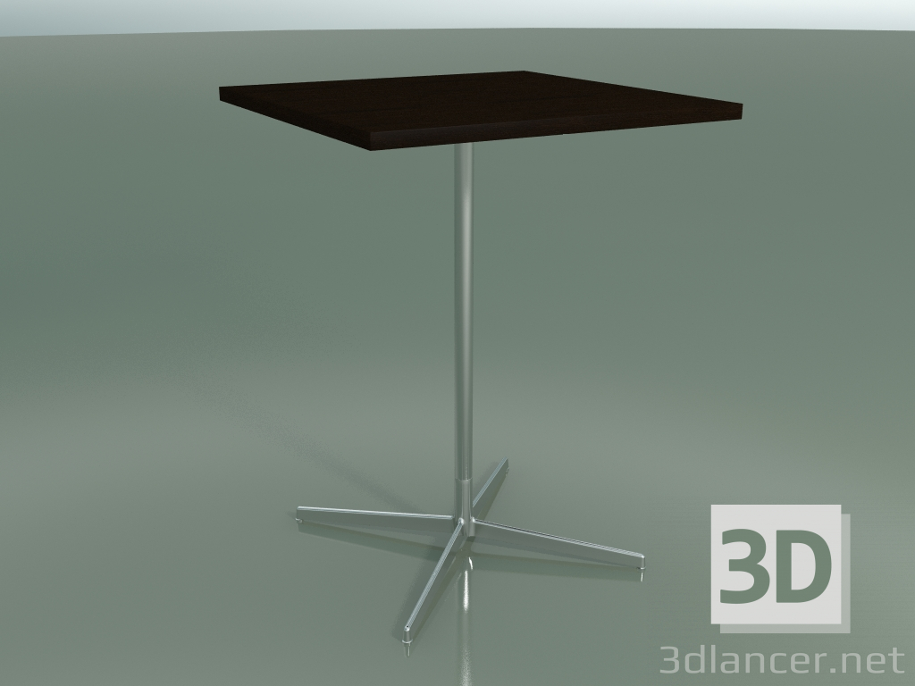 modello 3D Tavolo quadrato 5570 (H 105.5 - 80x80 cm, Wenge, LU1) - anteprima