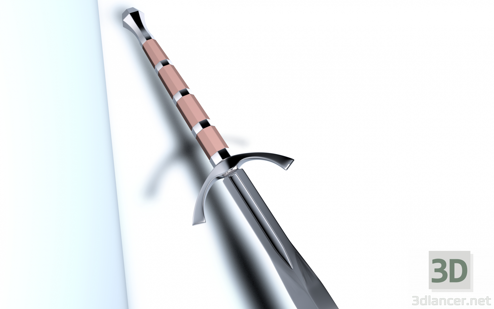 3d Sword - Bastard model buy - render