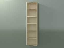 Wall tall cabinet (8DUBEC01, Bone C39, L 36, P 24, H 144 cm)