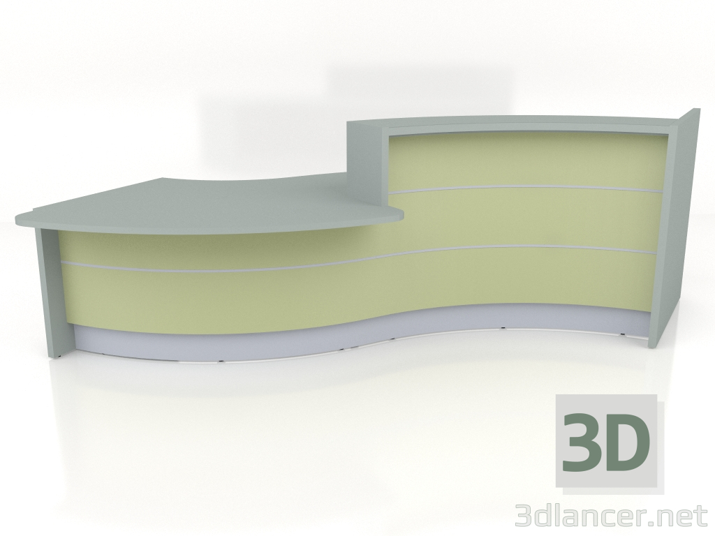 modèle 3D Banque d'accueil Valde LAV33L (3452x1502) - preview