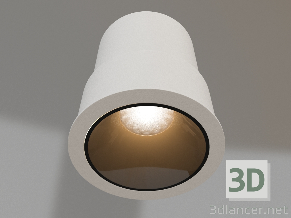 3d model Lámpara MS-ATLAS-BUILT-R58-10W Day4000 (WH-BK, 35 grados, 230V) - vista previa