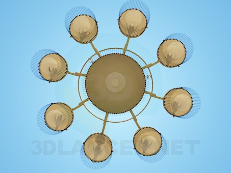 3d model A large chandelier - preview 3d model A large chandelier - preview