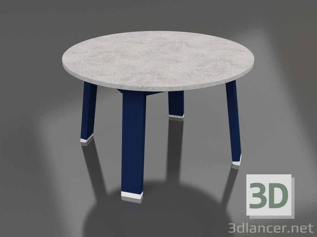 3d модель Круглый боковой стол (Night blue, DEKTON) – превью