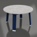 modèle 3D Table d'appoint ronde (Bleu nuit, DEKTON) - preview