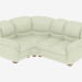 3d model Corner sofa (1C2) - preview