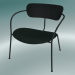 3d model Pabellón de la silla (AV6, H 70cm, 65x69cm, roble teñido negro, terciopelo 1 bosque) - vista previa