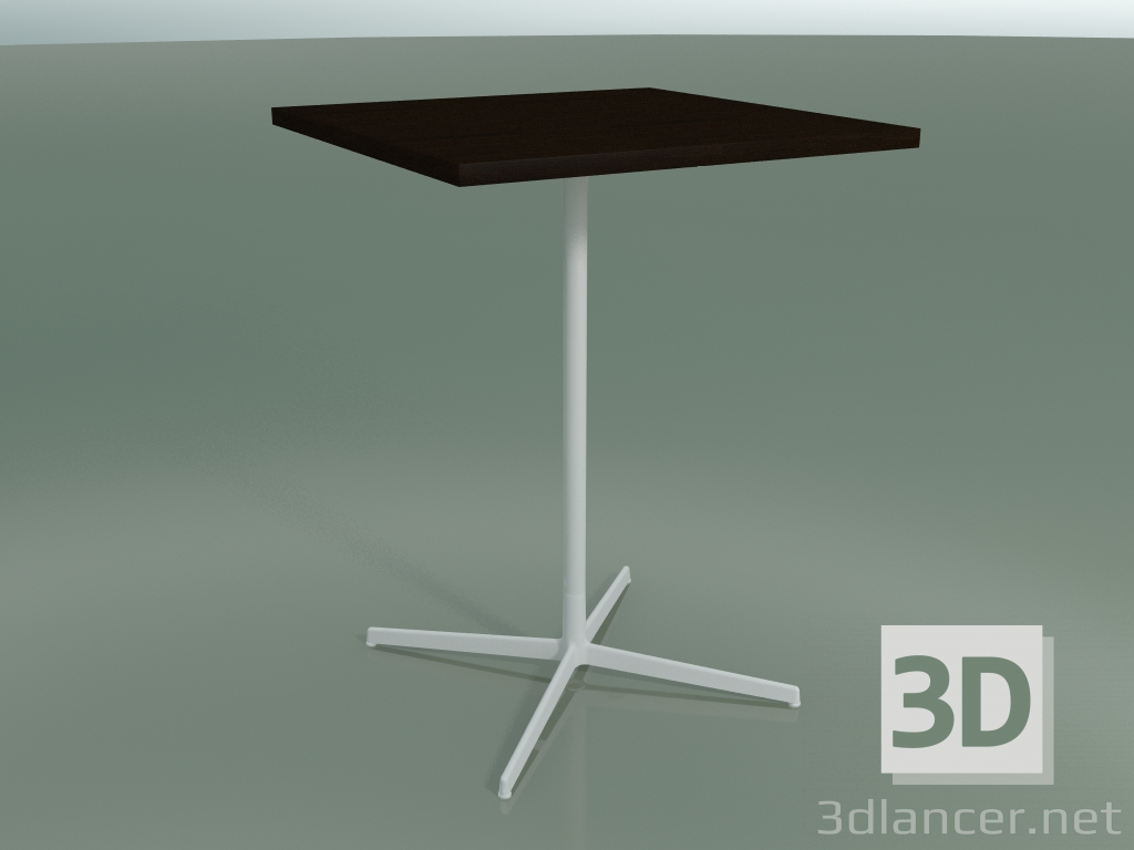 3D Modell Quadratischer Tisch 5570 (H 105,5 - 80 x 80 cm, Wenge, V12) - Vorschau