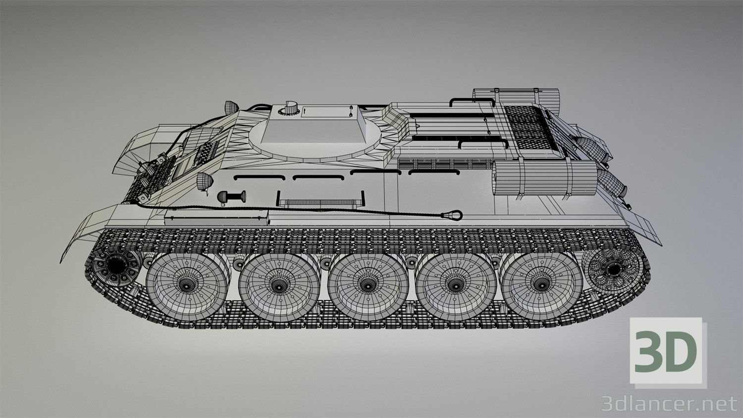 3 डी BREM T-34T (विकल्प 2) मॉडल खरीद - रेंडर