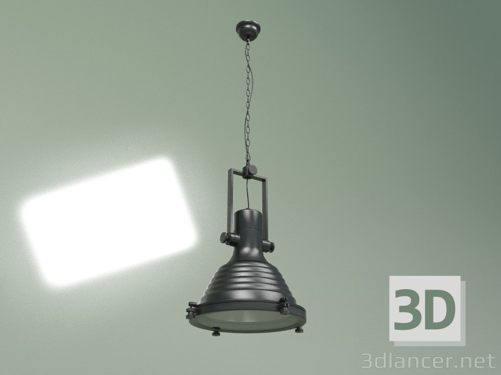 3d модель Подвесной светильник Gear (черно-серый) – превью
