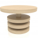 3 डी मॉडल कॉफी टेबल जेटी 04 (डी = 600x400, लकड़ी सफेद) - पूर्वावलोकन