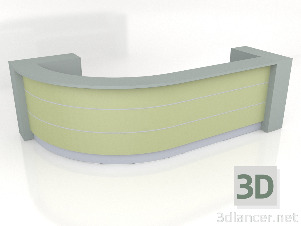 modèle 3D Banque d'accueil Valde LAV58L (3508x1191) - preview
