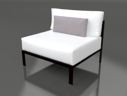 Módulo de sofá, seção 3 (preto)