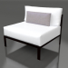 Modelo 3d Módulo de sofá, seção 3 (preto) - preview
