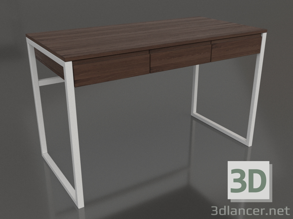 3d model Escritorio 1200x600 mm (nogal oscuro) - vista previa