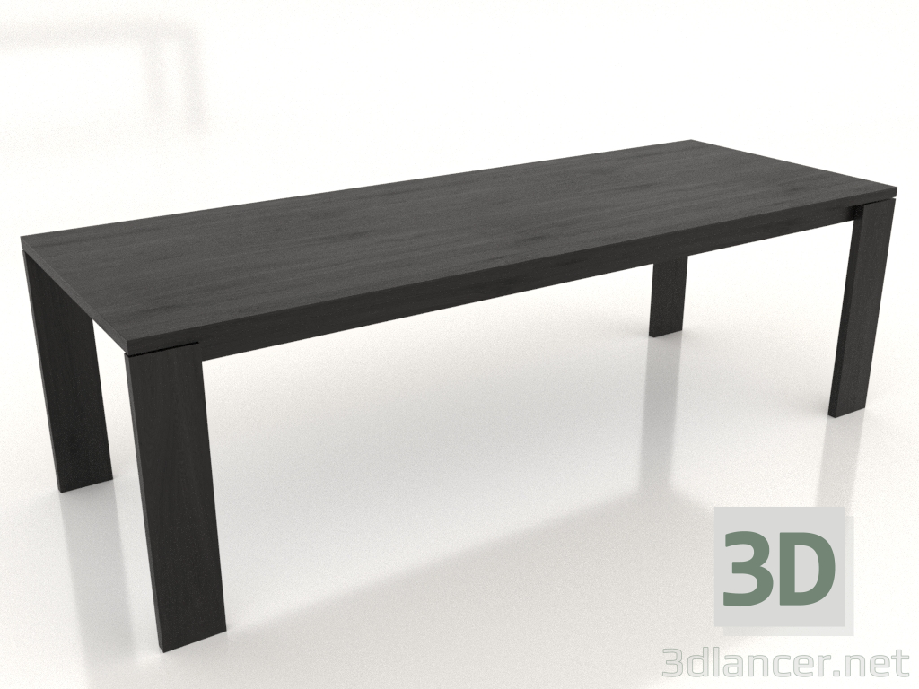 3d model Dining table BLANK 2400x900x750 mm (black oak) - preview