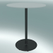 modèle 3D Table BON (9380-01 (⌀ 60cm), H 74cm, HPL blanc, fonte noire) - preview
