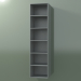 3d model Wall tall cabinet (8DUBED01, Silver Gray C35, L 36, P 36, H 144 cm) - preview