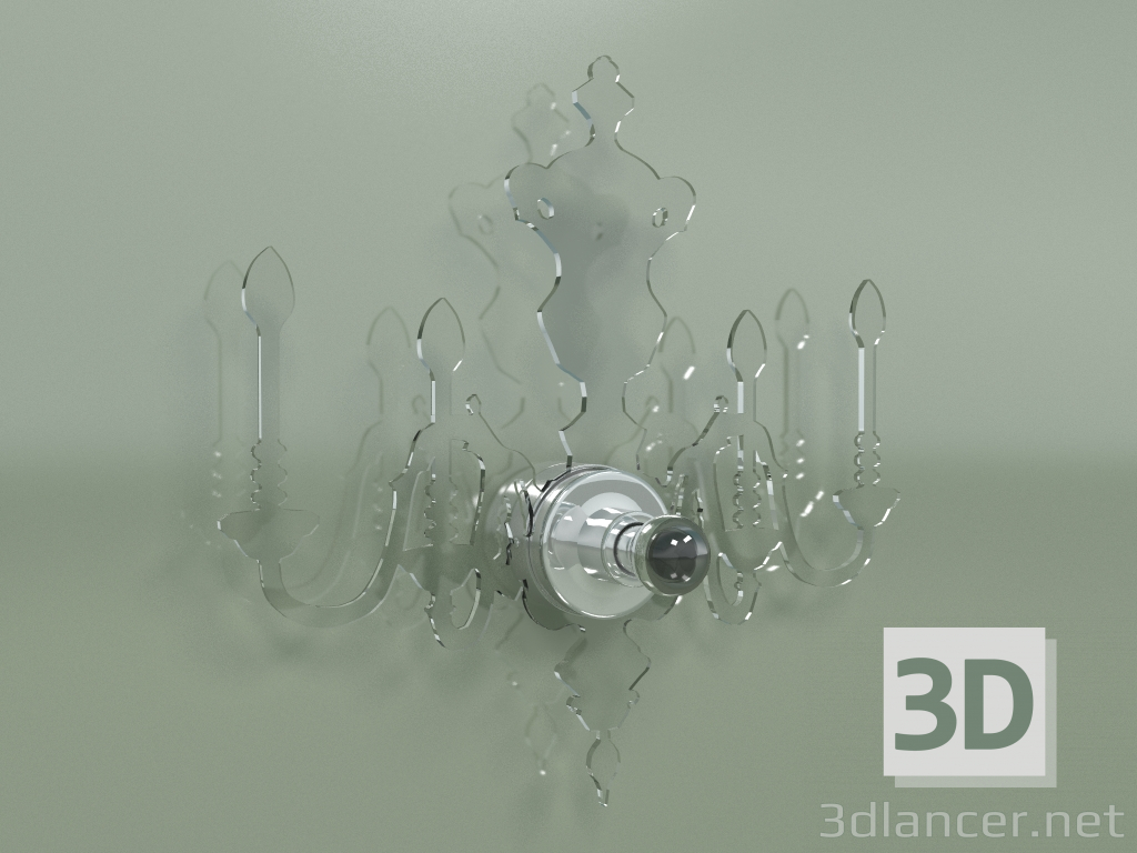 modello 3D Lampada da parete LOUIS 5D - anteprima