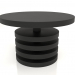 modèle 3D Table basse JT 04 (D=800x500, bois noir) - preview
