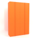 3D modeli Gardırop MW 01 boya (1800x600x2800, parlak parlak turuncu) - önizleme