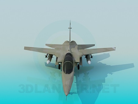 3d модель Военный самолет – превью 3d модель Военный самолет – превью