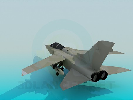 3d модель Военный самолет – превью 3d модель Военный самолет – превью
