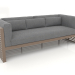 3d model 3-seater sofa (Bronze) - preview
