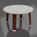 3 डी मॉडल गोल साइड टेबल (वाइन रेड, डेकटन) - पूर्वावलोकन