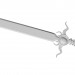 3d model Medieval sword - preview