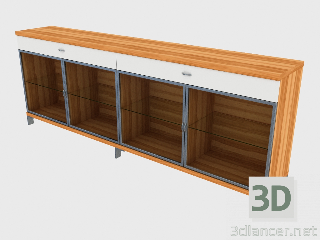 3d model Four-section buffet (150-48-3) - preview