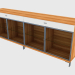 3d model Four-section buffet (150-48-3) - preview