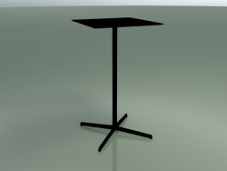 Table carrée 5558 (H 103,5 - 59x59 cm, Noir, V39)