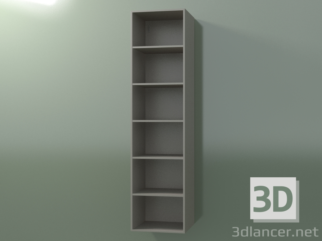 3d model Wall tall cabinet (8DUBED01, Clay C37, L 36, P 36, H 144 cm) - preview