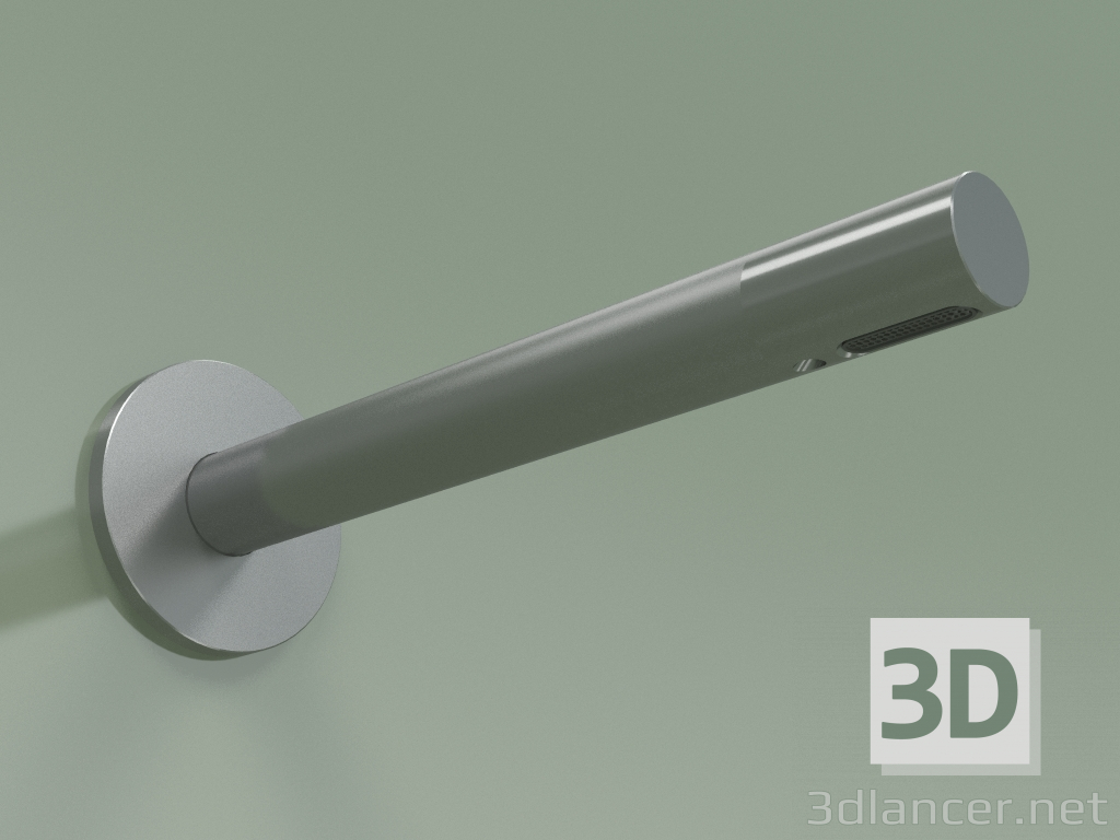 3D Modell Wandmontierter gerader Auslauf Lmax 190 mm (BC018, AS) - Vorschau