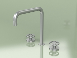Three-hole mixer with swivel spout (20 32 V, AS)