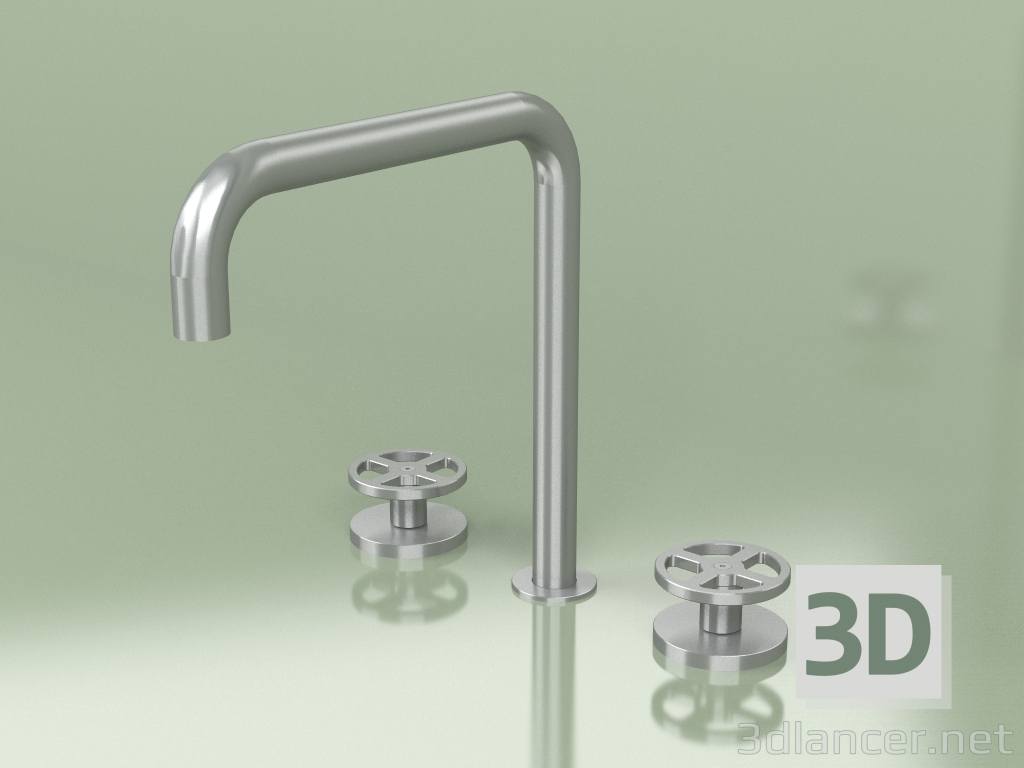 3d model Three-hole mixer with swivel spout (20 32 V, AS) - preview