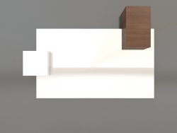 Зеркало ZL 07 (817х568, wood brown light, white)
