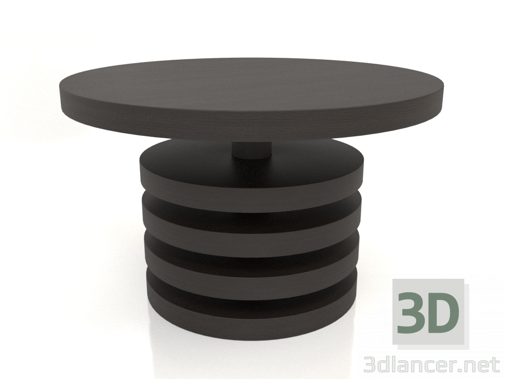 modello 3D Tavolino JT 04 (P=800x500, legno marrone scuro) - anteprima