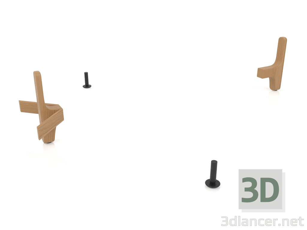 3D modeli Bir takım köşe bağlantıları L4 - önizleme