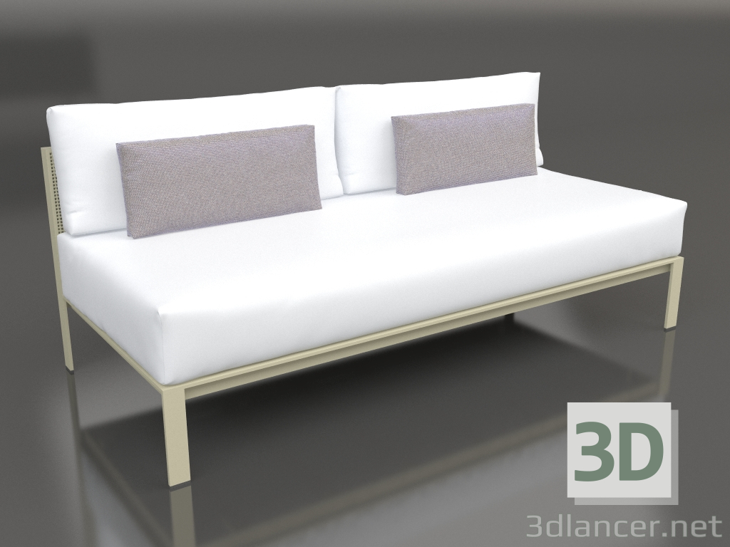 3d model Sofa module, section 4 (Gold) - preview