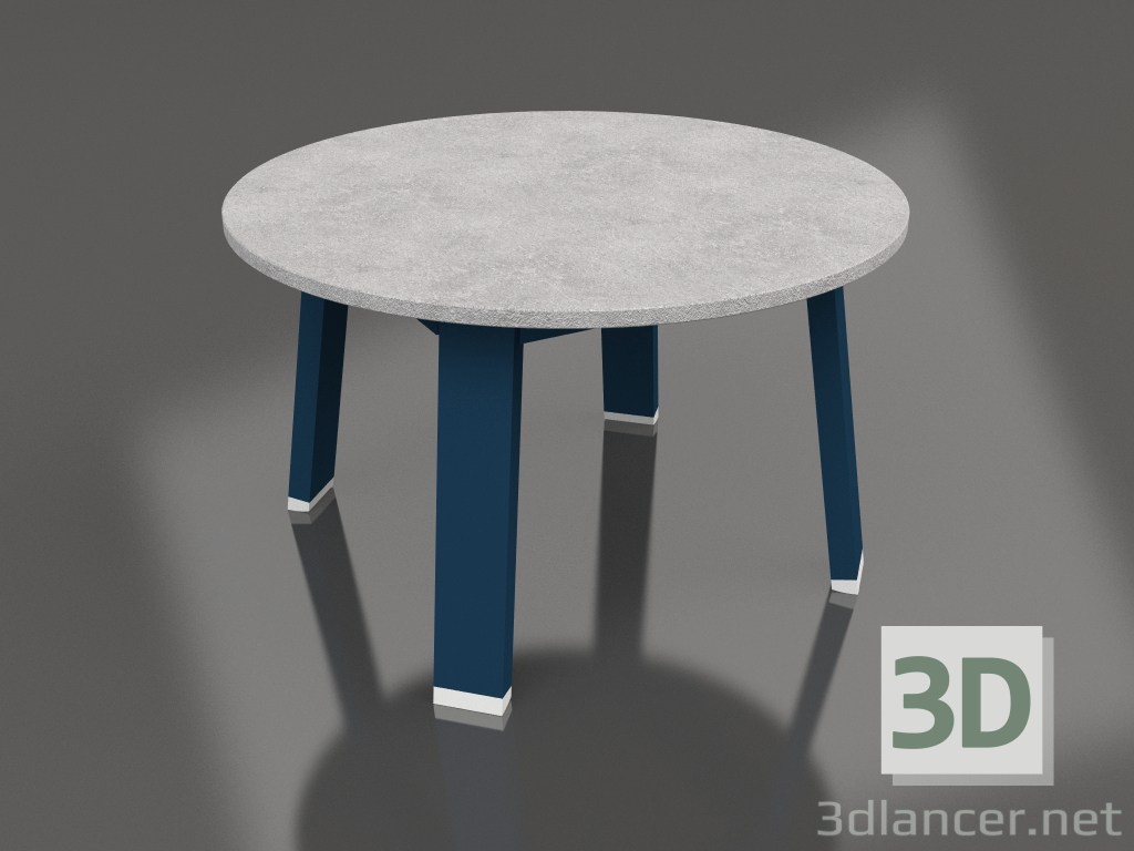 3d модель Круглый боковой стол (Grey blue, DEKTON) – превью